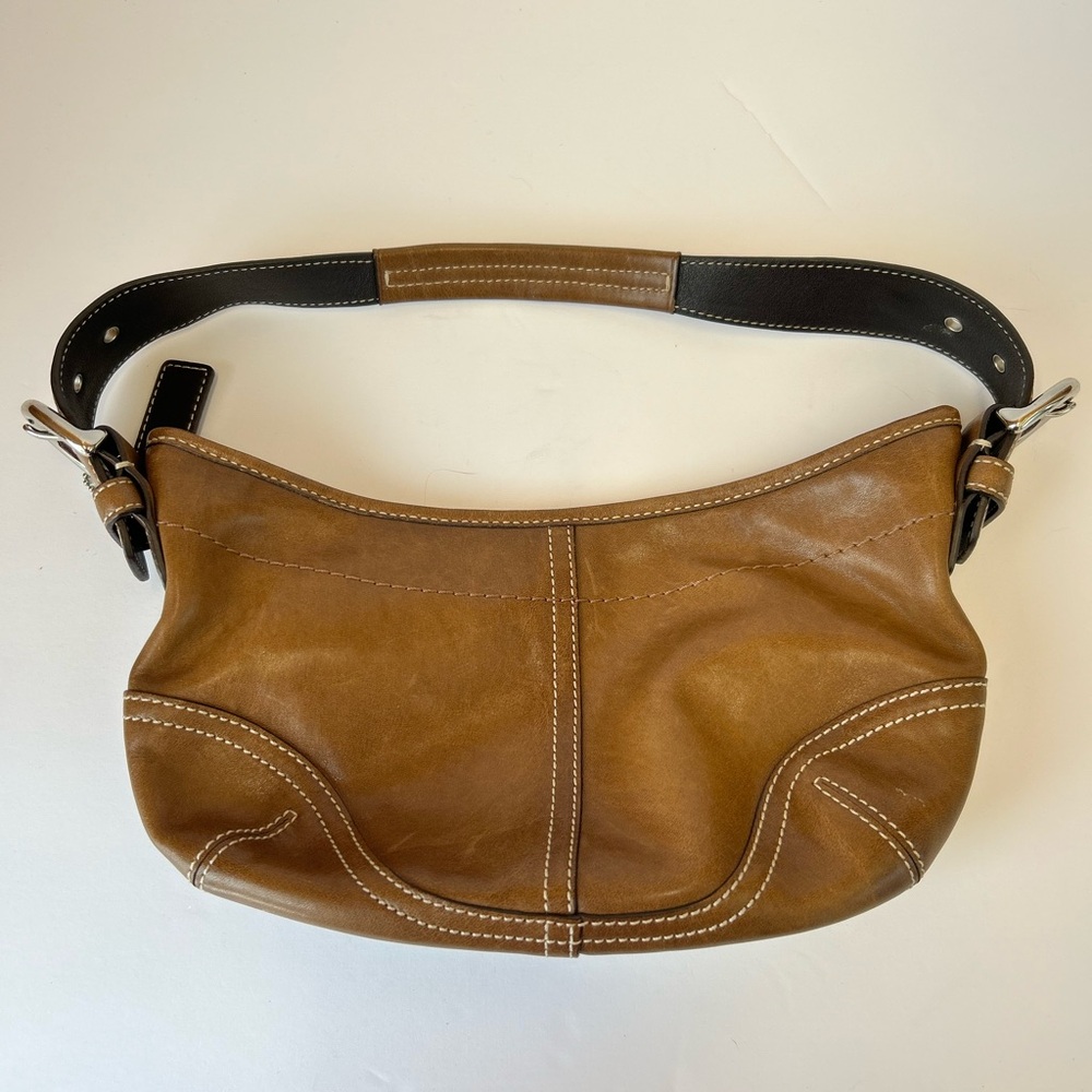 Coach Vintage Ergo Soho Small Leather Hobo Shoulder Handbag Purse Brown